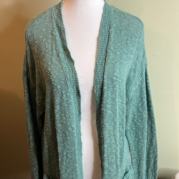 Roxy open front longline front pockets textured cardigan - Picture 4 of 15
